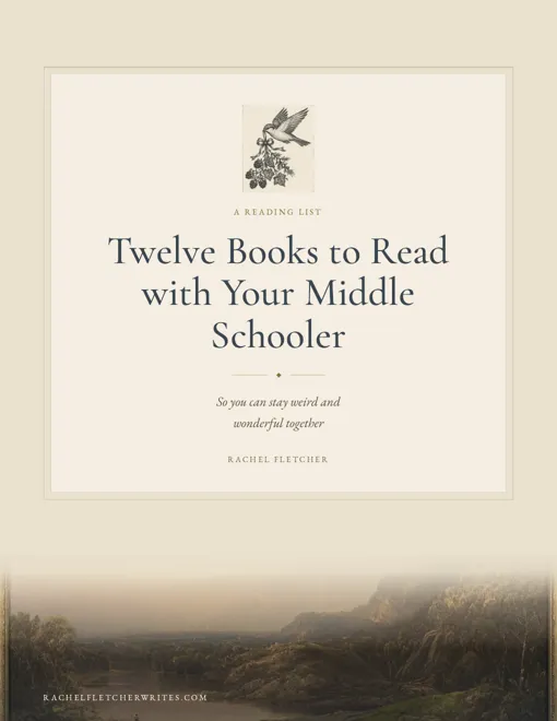 Twelve Books to Read with Your Middle Schooler — free reading list